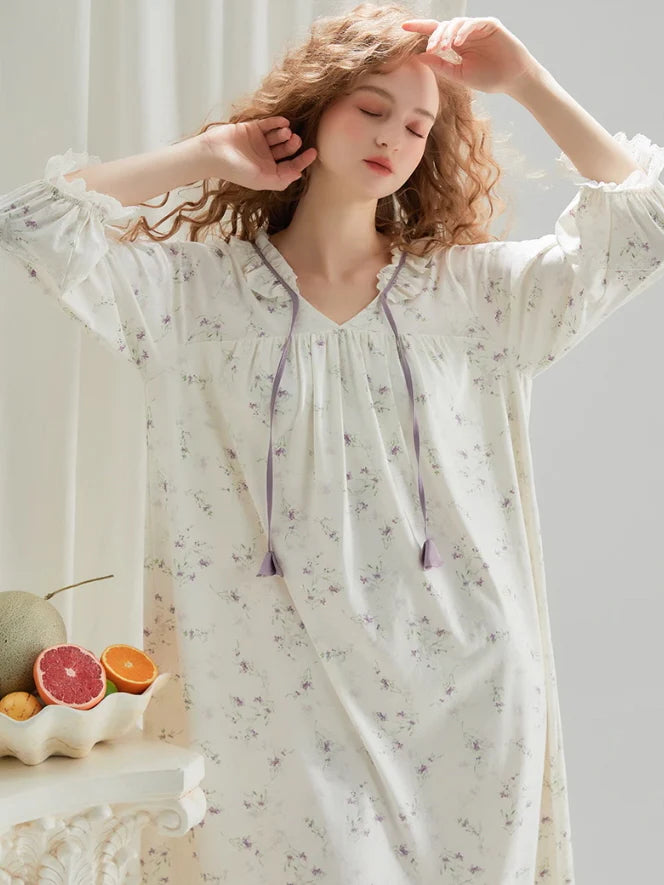 Whispering Petals Vintage Nightgown
