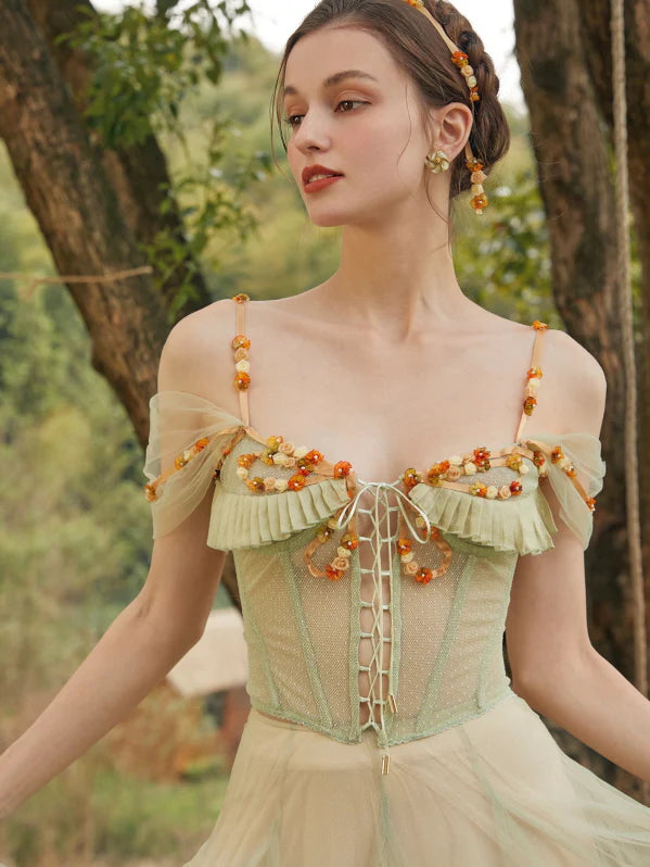 Fairy Wildflower Corset & Tulle Skirt
