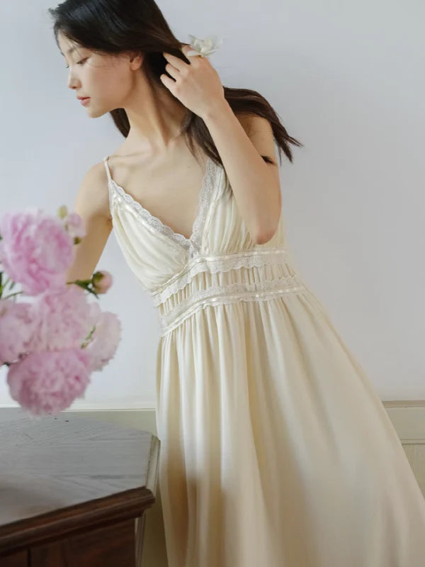 Vintage Dream Slip Dress and Gown Set