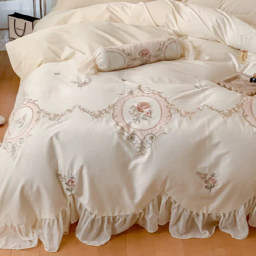 Elegant Blossom Princess Bedding Set