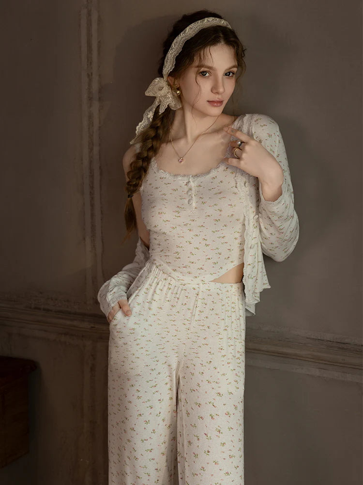 Sweet Floral Modal Pajama Set