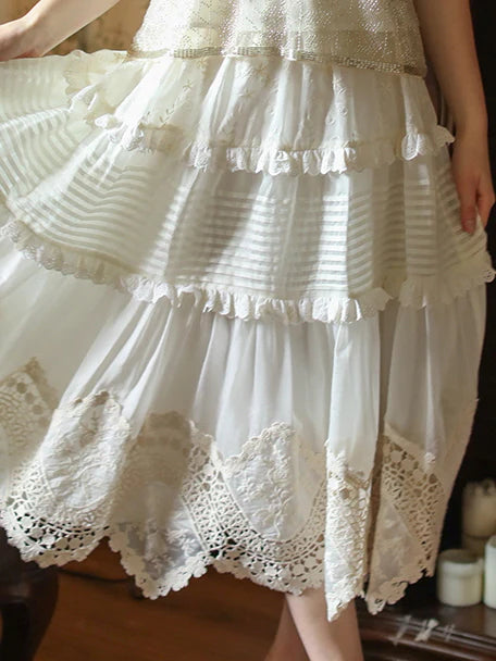 Lucy's Vintage Lace Elegance Skirt