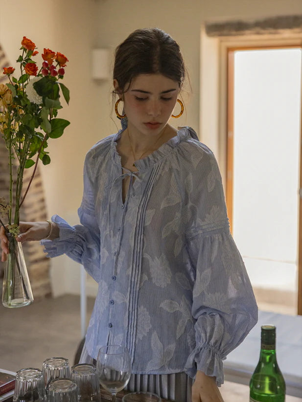 Whispering Meadow Cotton Blouse