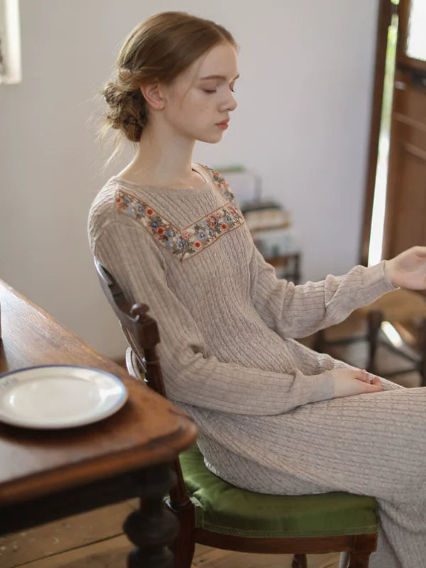 Enchanted Winter Blossom Dress