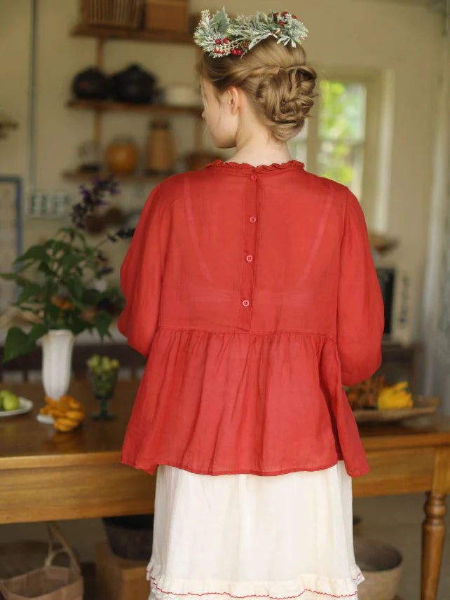 Wildflower Garden Embroidered Blouse