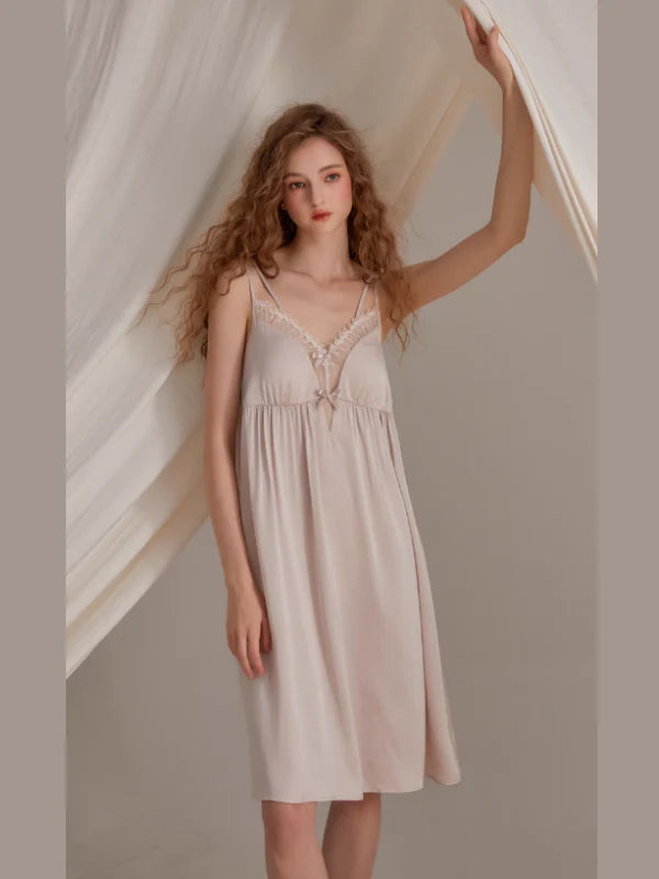 Blush Ribbon Lace Fairy Nightgown