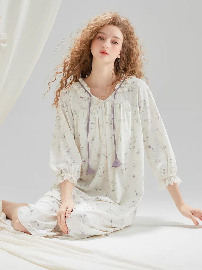Whispering Petals Vintage Nightgown