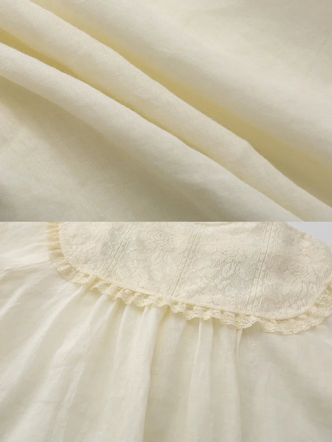 Wild Garden Embroidered Ramie Blouse