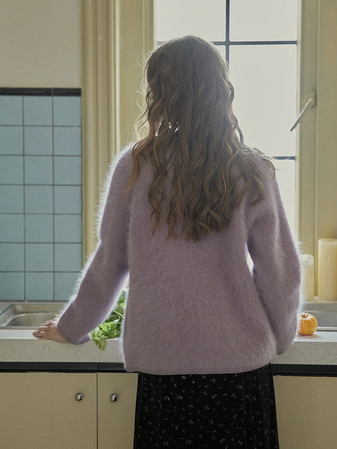 Misty Lavender Luxe Soft Knit Jacket