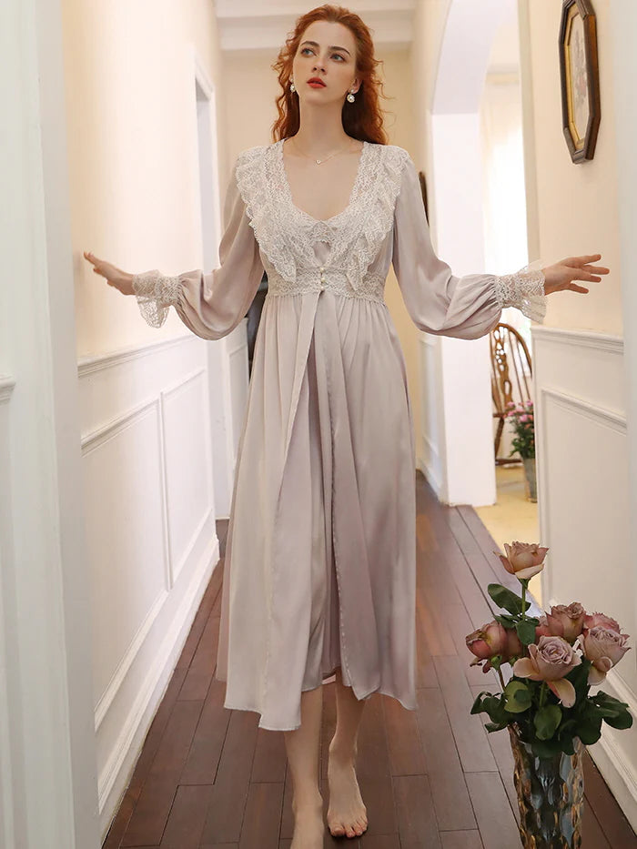 Whispering Silk Lace Nightwear Set