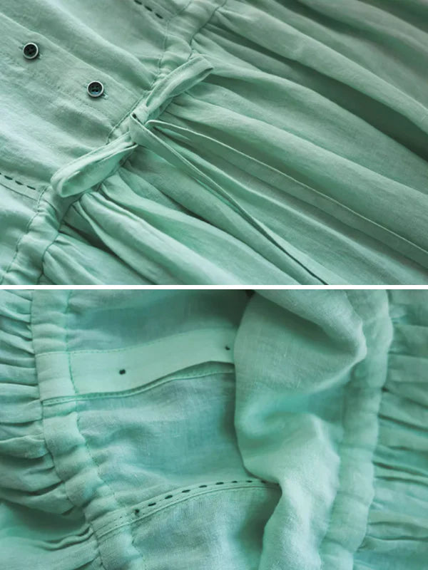 Blossoming Elegance Mint Green Dress