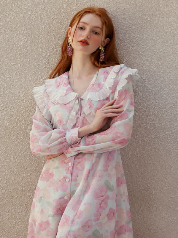 Whispering Petals of the Elegant Spring Dress