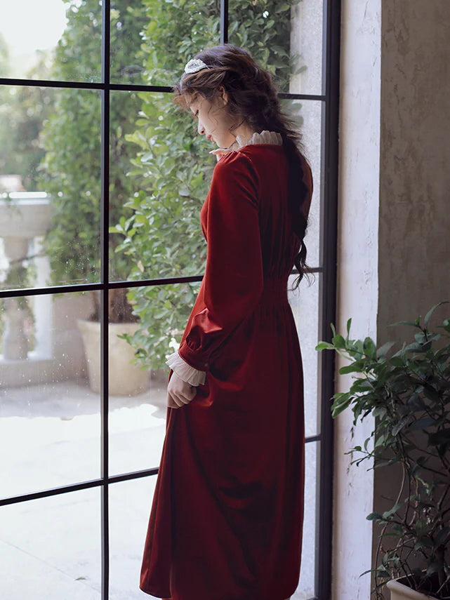 Scarlet Red Velvet Dream Dress