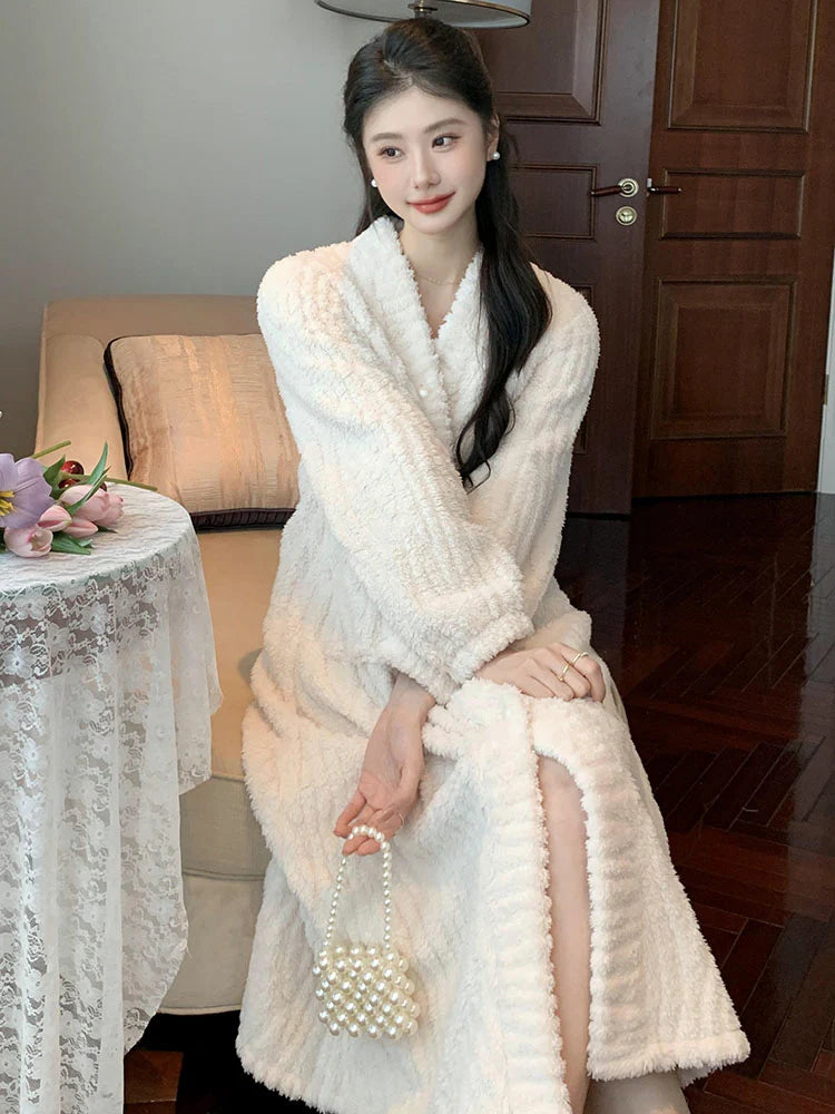 Romantic Velvet Winter Robe