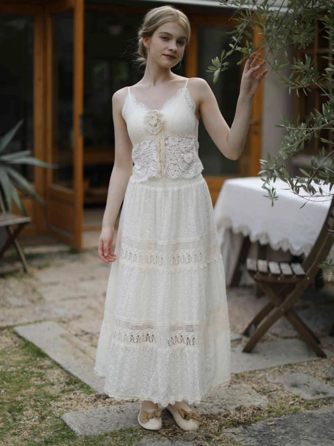 Countryside Bloom Embroidered Skirt