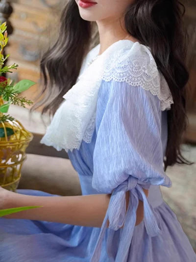 Dreamy Vintage Balloon Sleeve Dress