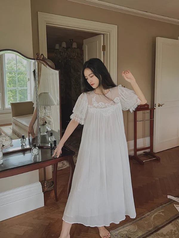 Pure White Fairy Summer Nightgown