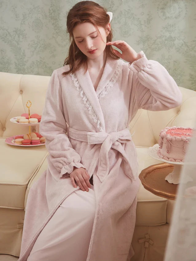 Velvet Lace Princess Robe