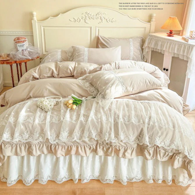 Princess Soft Cotton Ruffle Bed Set