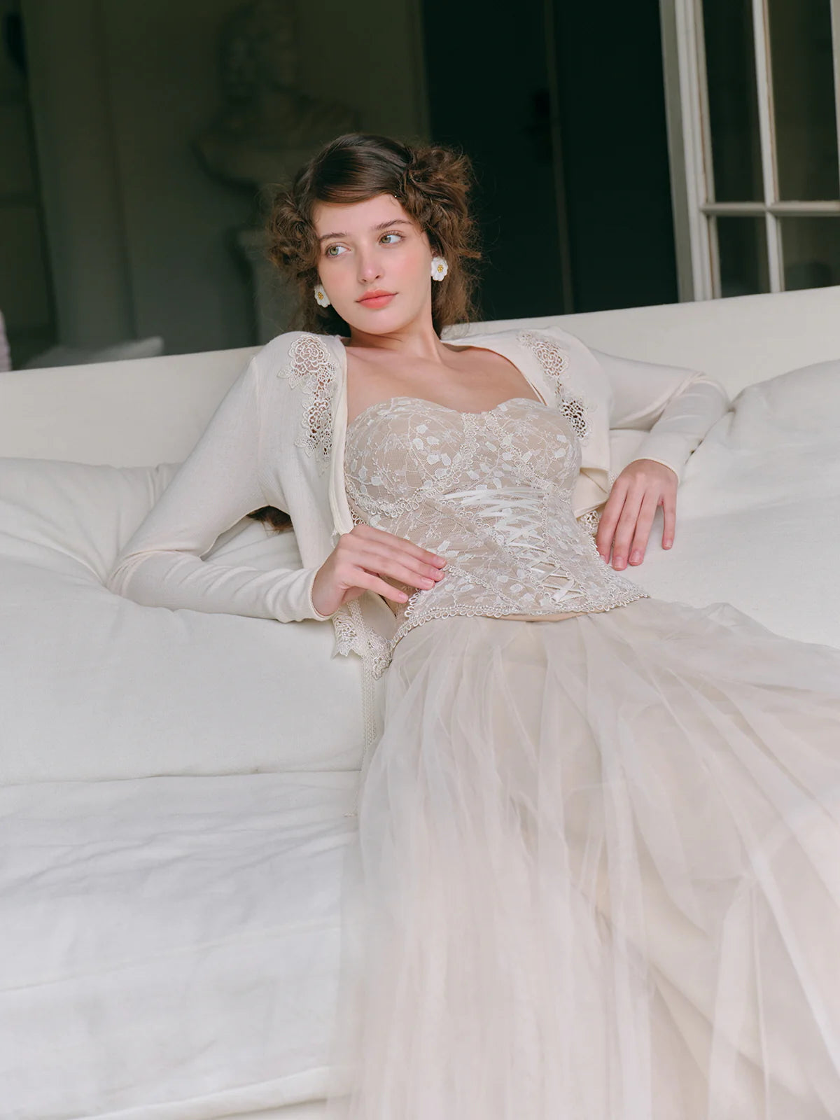 Eleanor's Graceful Mesh Skirt