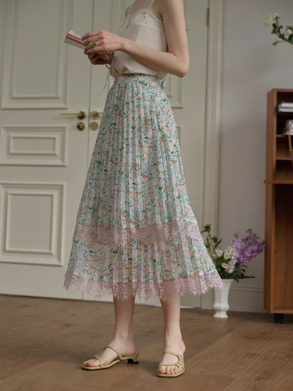 Ava's Floral Whisper Skirt