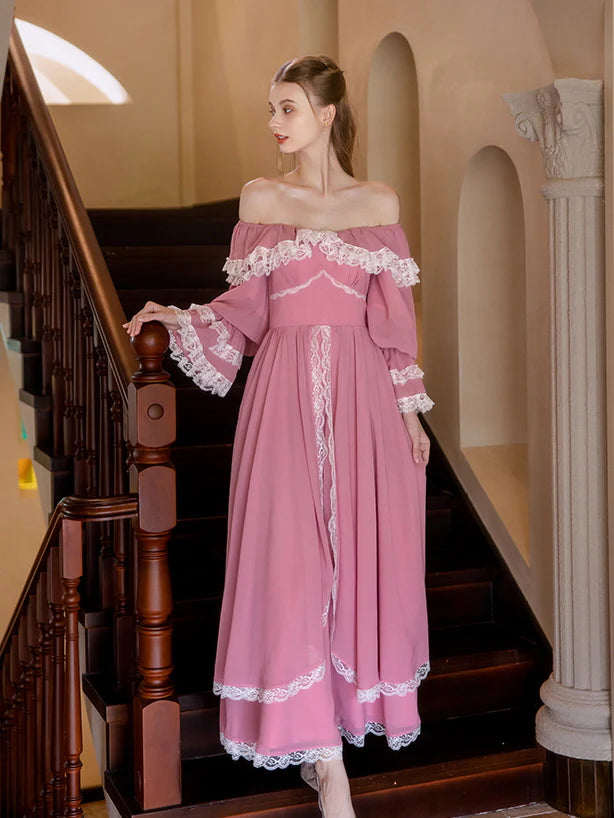 Blush Princess Lace Gown