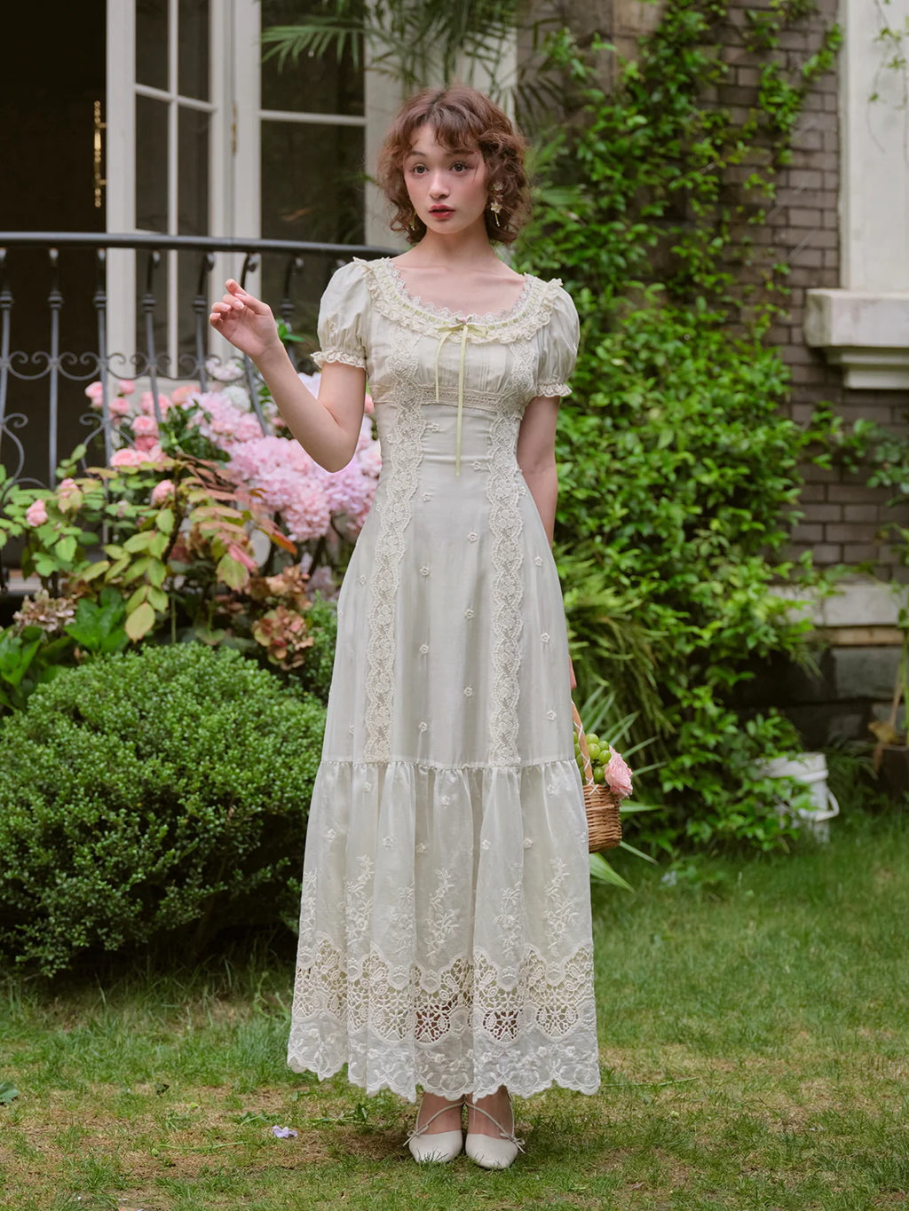 Olivia's Elegant Garden Mint Dress