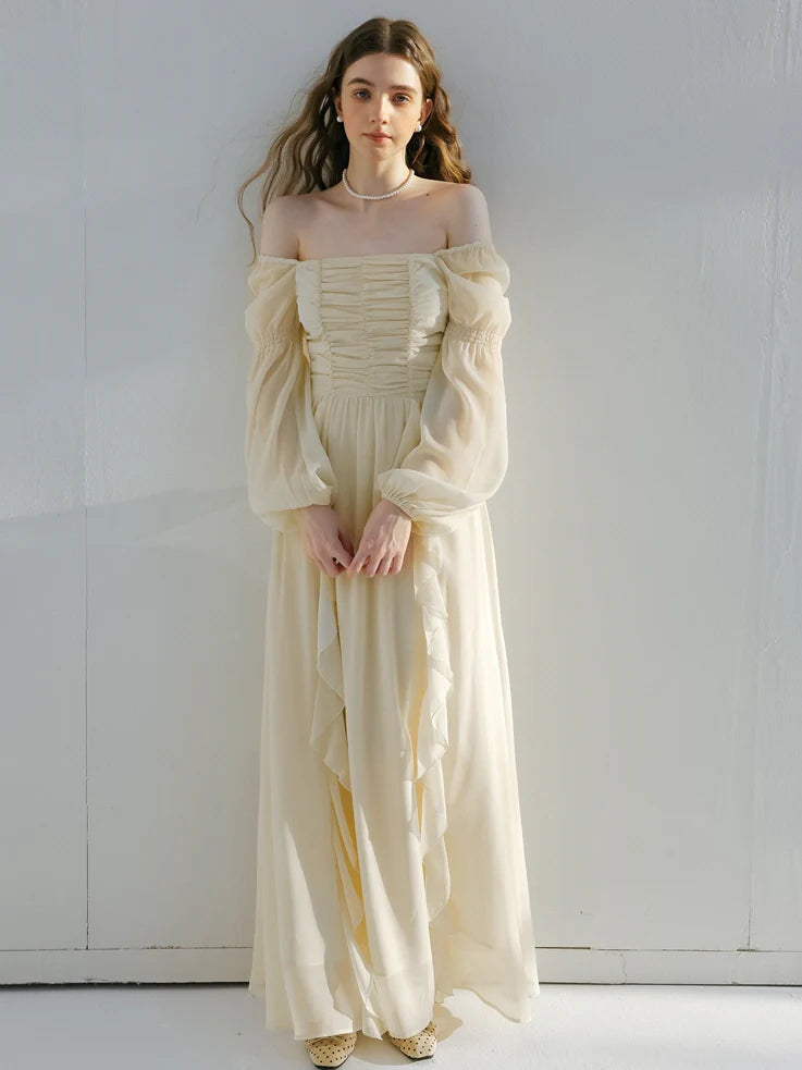 Grace's Vintage Cream Dress