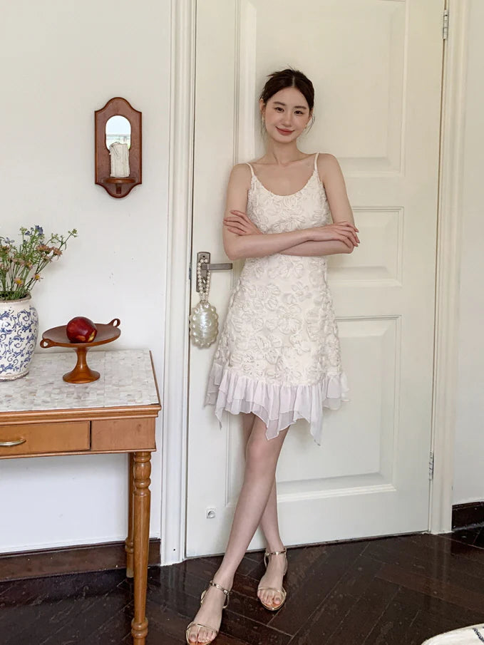 Rosette Garden Petal Mini Dress