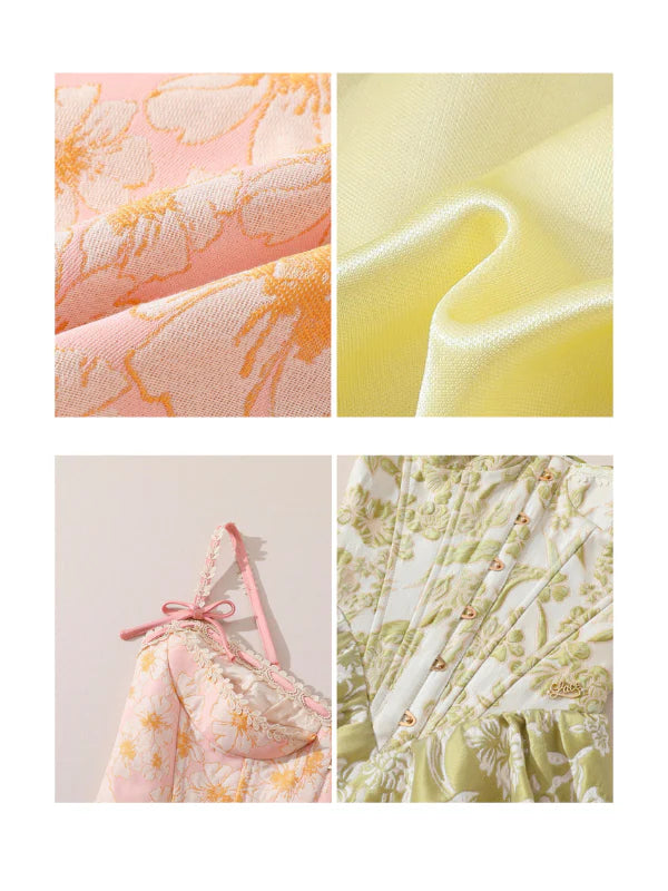 Blooming Garden Corset Mini Dress