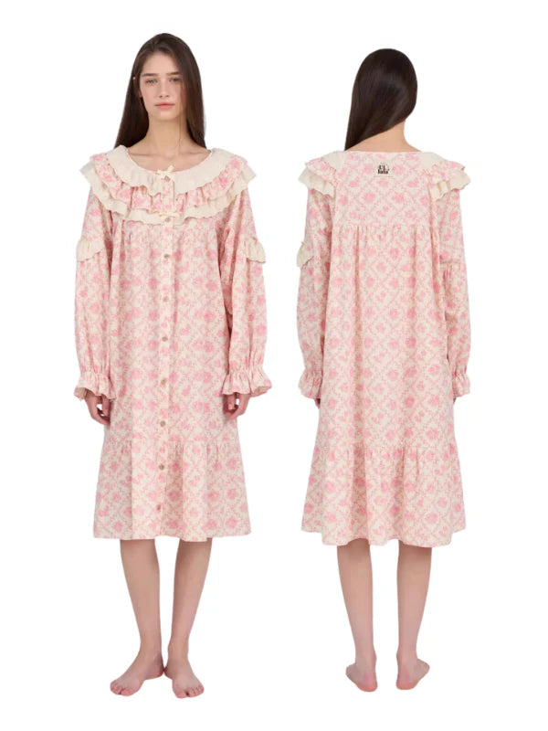 Vintage Rose Lace Nightgown