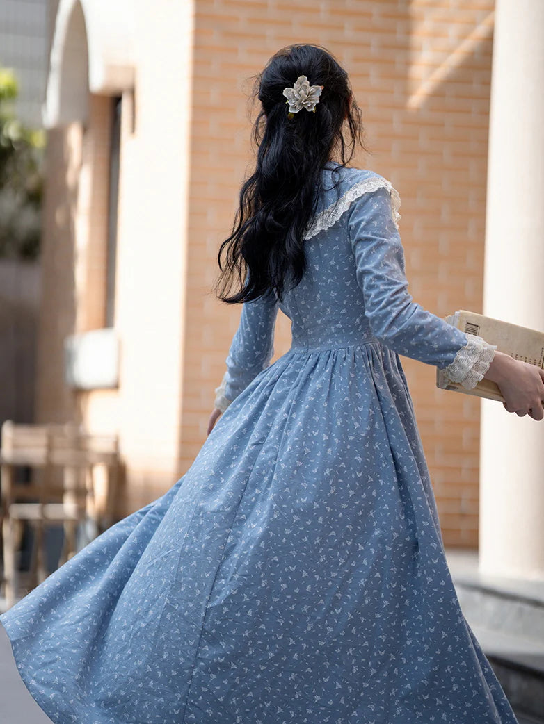 Emily's Blue Floral Dream Dress