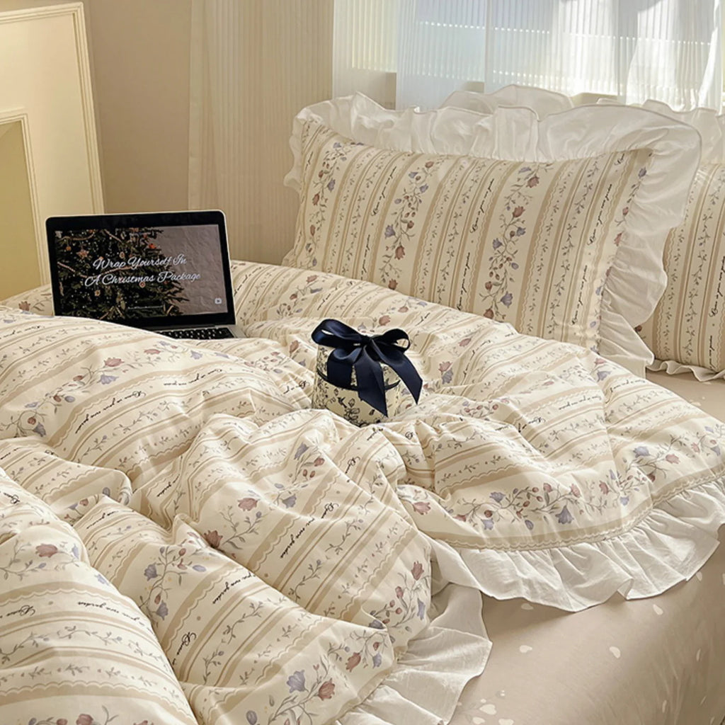Spring Cotton Princess Style Bedding Set
