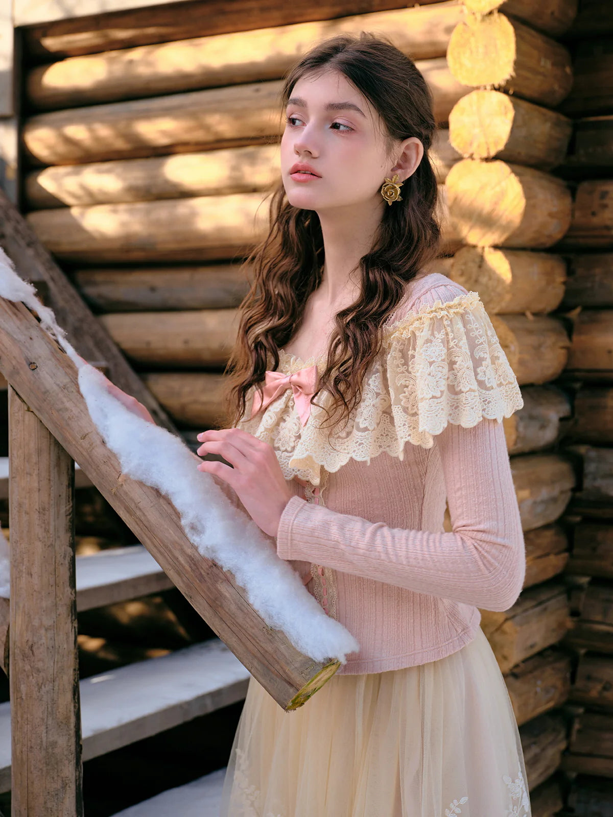 Vintage Lace Off-Shoulder Corset Top