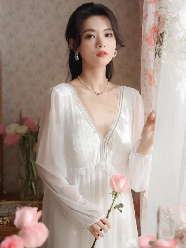 Enchanted Rose Lace Nightdress