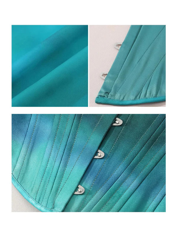 Elegant Ocean Siren Corset & Skirt
