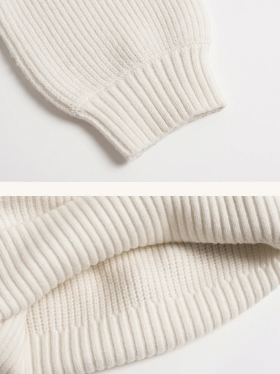 Vintage Lace Collar Knit Sweater