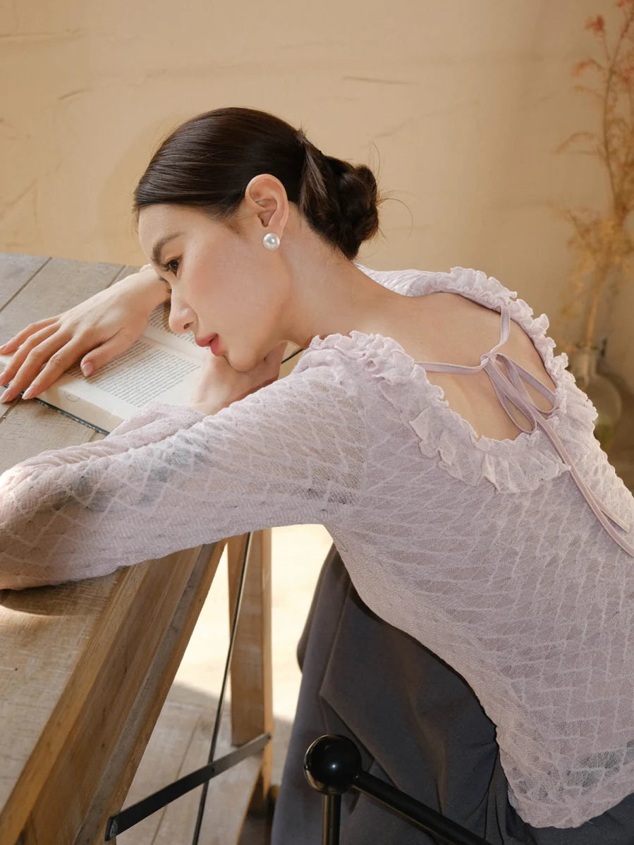 Romantic Ruffle Lace Blouse