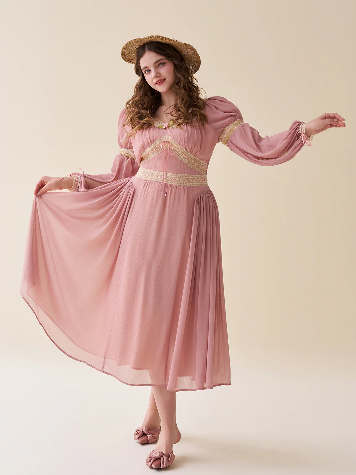 Rosewood Romance Vintage Lace Dress