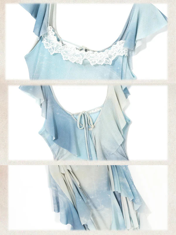 Celestial Blue Fairycore Dress