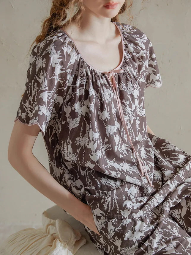 Botanical Whisper Floral Pajama Set