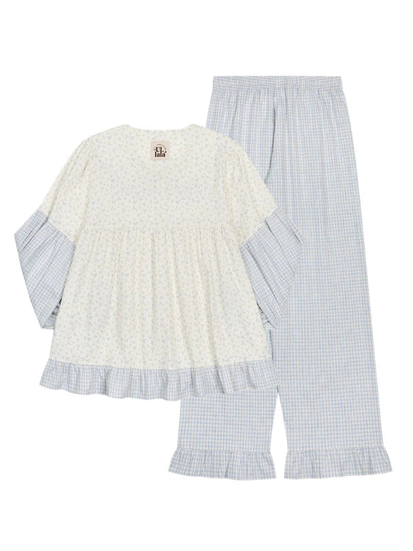 Whispering Meadow Patchwork Pajama Set