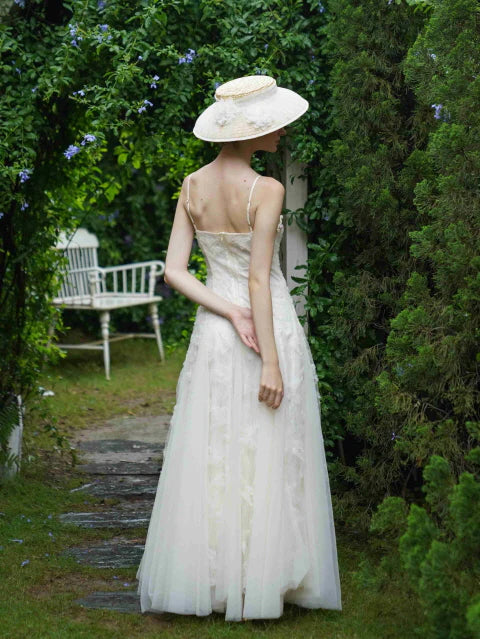 Garden Lace Bloom White Dress