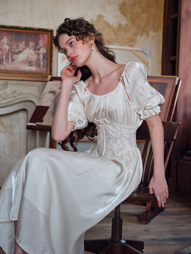 Ivory Muse Corset Dress