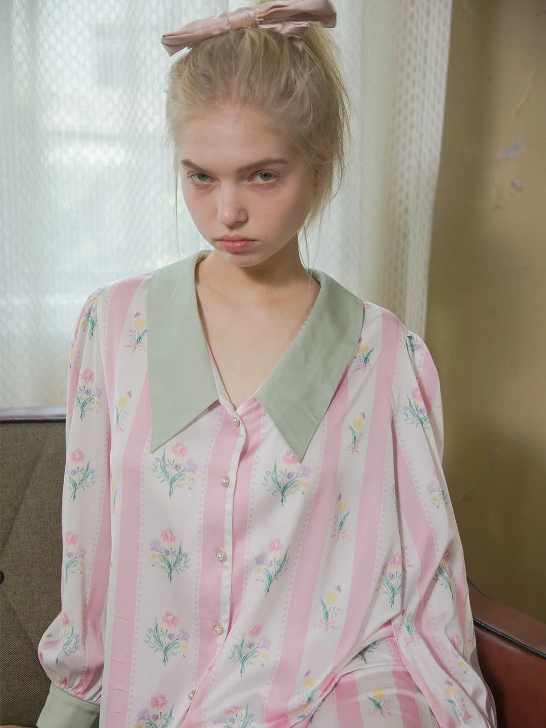 Floral Bliss Silk Pajama