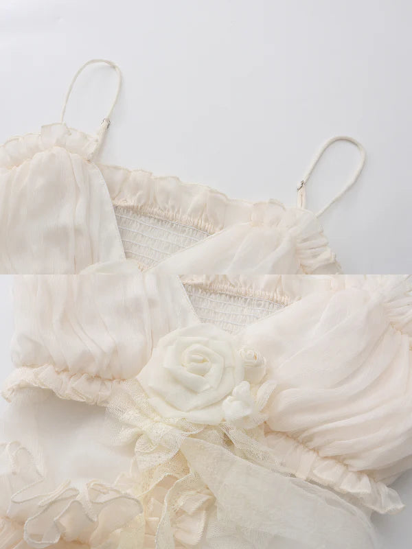 Ivory Bloom Corset Top and Skirt