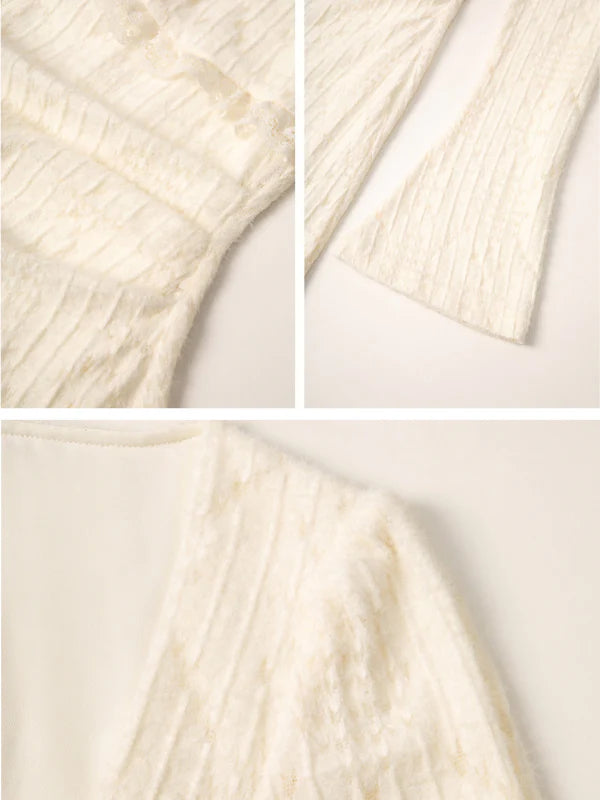 Velvet Ribbon Vintage Lace Knit Dress