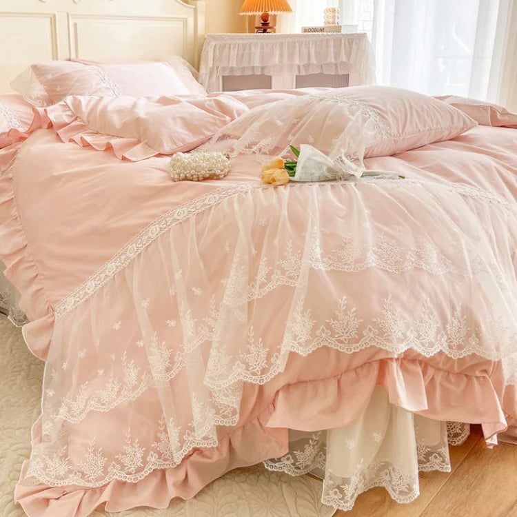 Princess Soft Cotton Ruffle Bed Set