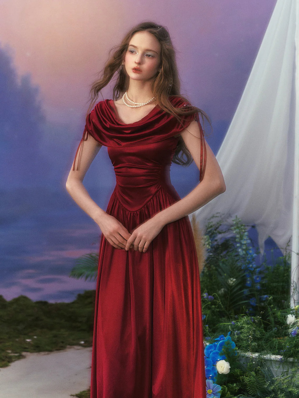Princess Regal Draped Gown