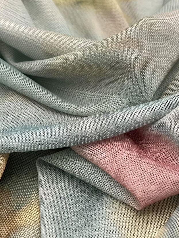 Dreamy Watercolor Mesh Slip Dress